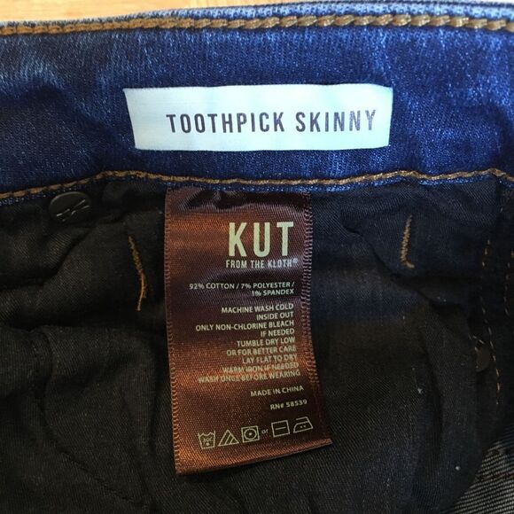 KUT toothpick skinny jeans LIKE NEW!  Sz. 6S - Picture 5 of 10